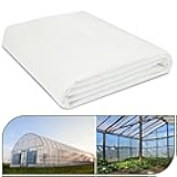 Greenhouse Plastic Sheeting, 12 x 25ft 6 mil Clear Greenhouse Film, UV Resistant Plastic Sheeting Heavy Duty, Polyethylene Green House Plastic Cover for Farms, Garden, Agriculture