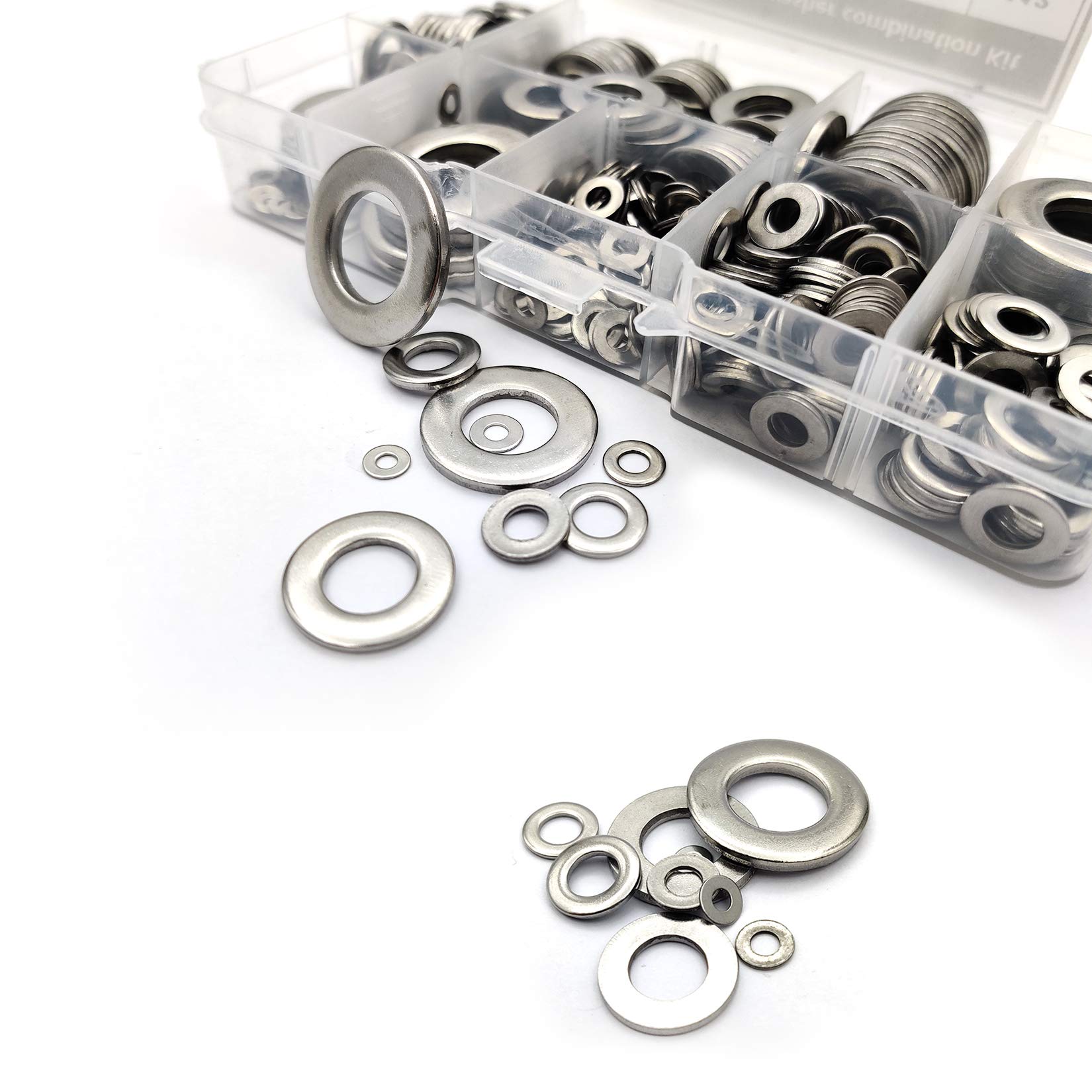 Rondelle Per Pedali Bici 20 Pezzi - Acciaio Inox, Diametro 21mm, Spessore 1mm - Foto 3