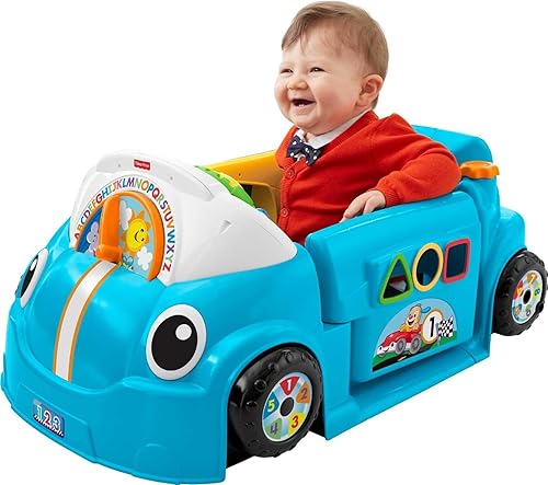 Miniatura 13 de Fisher-Price Laugh & Learn Carro de actividades Smart Stages con luces musicales y escenarios inteligentes para bebés y niños pequeños, rojo