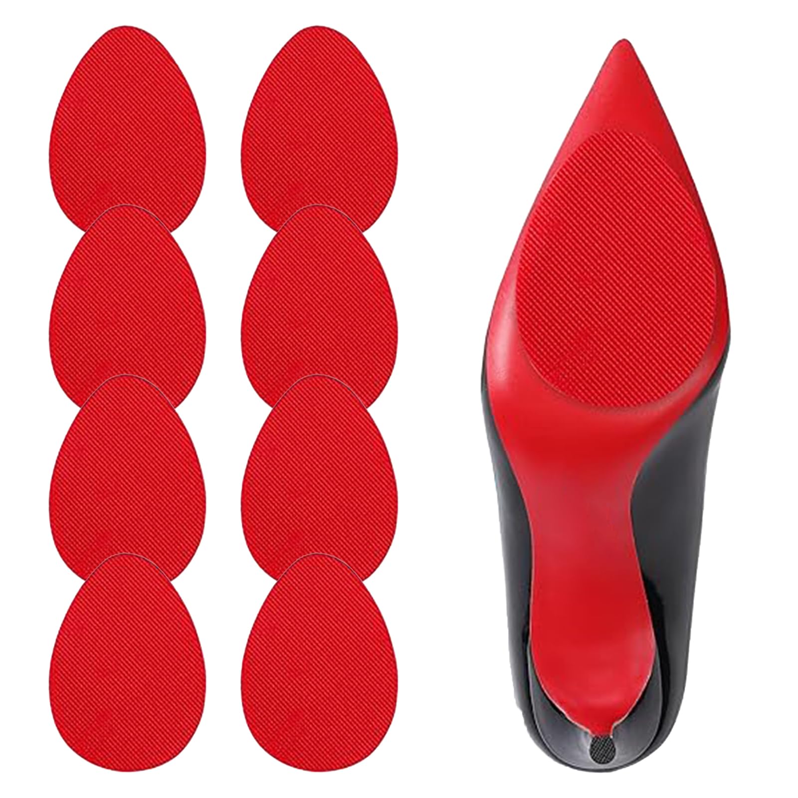 Non Slip Shoe Pads for Bottom of Shoes Sole Protector for High Heels Adhesive Shoe Sole Protectors Anti Slip Shoe Grips Noise Reduction Cushion High
