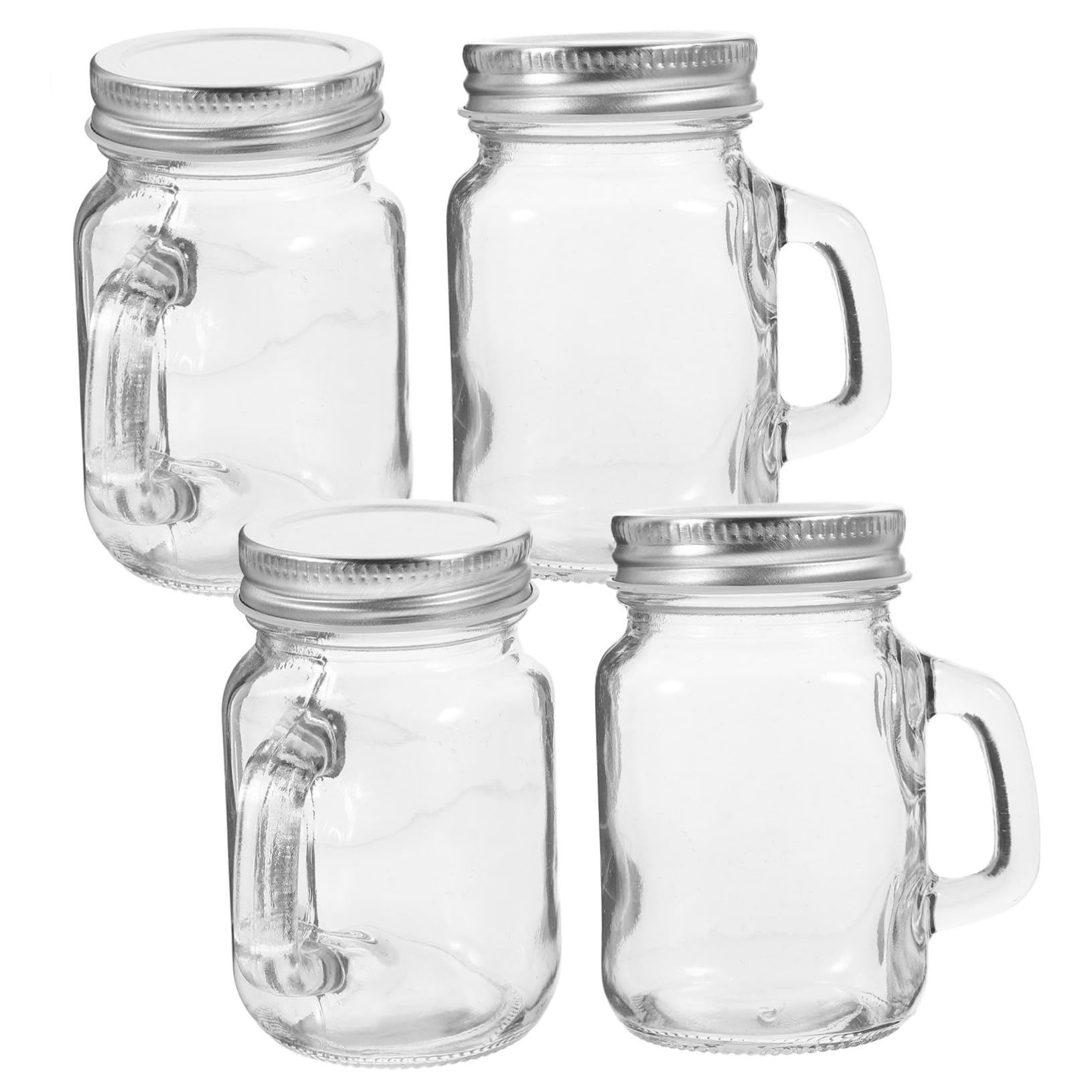 MAGICLULU 8stücke Mini- Gläser Mit Griff Und Deckel Wiederverwendbare Glasbehälter Für Marmelade Getränke Desserts Und Nachhaltige Und Tragbare Lösung Für