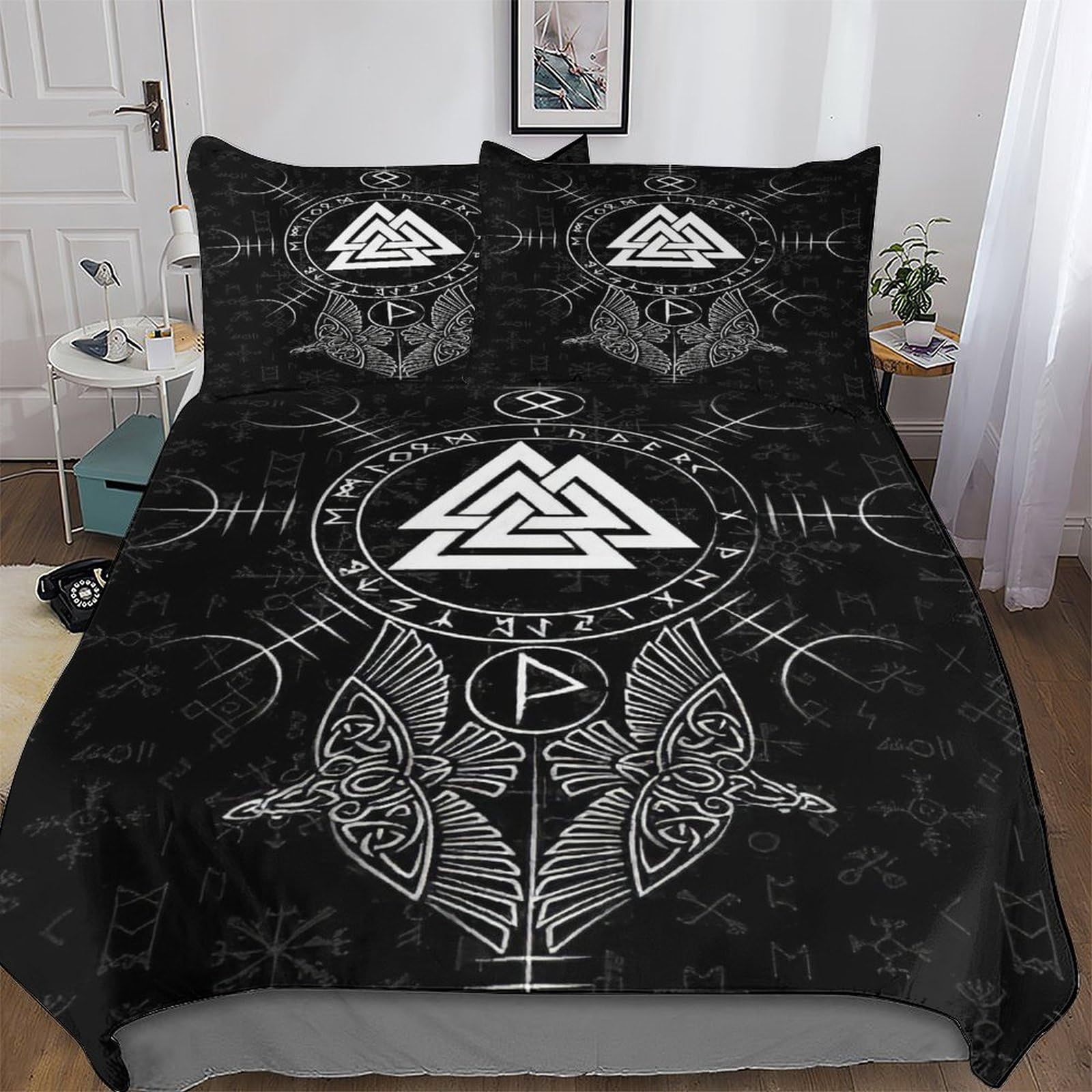 Housse de couette 3D Viking en microfibre premium douce lit 220x240cm