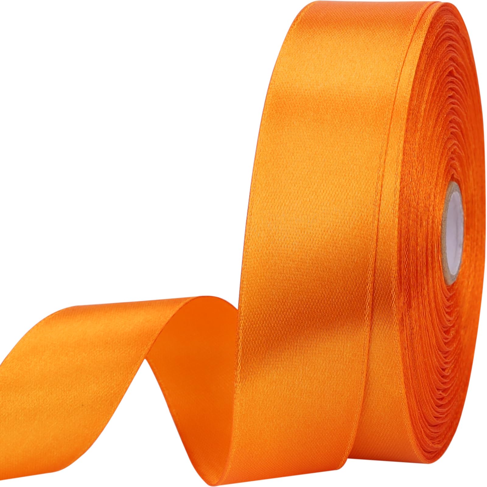 Photo 1 of 1 inches 50 Yard Orange Satin Ribbon for Gift Wrapping, Wedding, Crafts, Christmas,Easter, Floral, Hair, Invitation Decorations and More