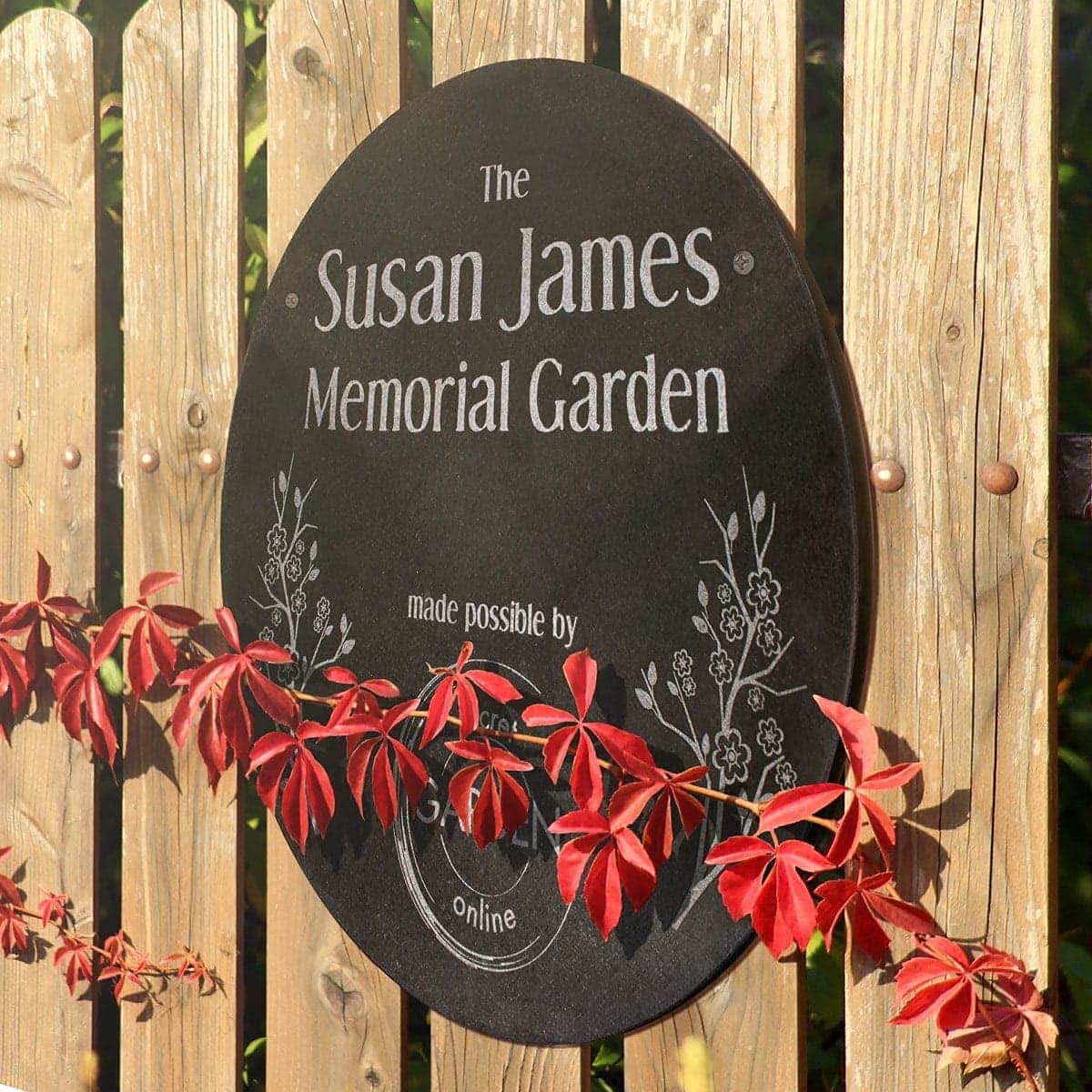 PlaqueMaker Personalized Granite Stone - Add Your Own Text and Artwork. Can Be Used as a Memorial, Garden Stone, Dedication Sign, Directional Sign, or Sympathy Gift (18 x 18 x 0.75 Circle)