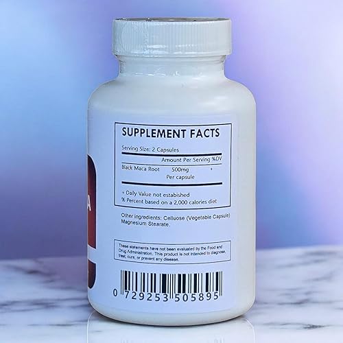 Miniatura 2 de Generic Cápsulas de raíz de maca negra - Orgánicas - 120