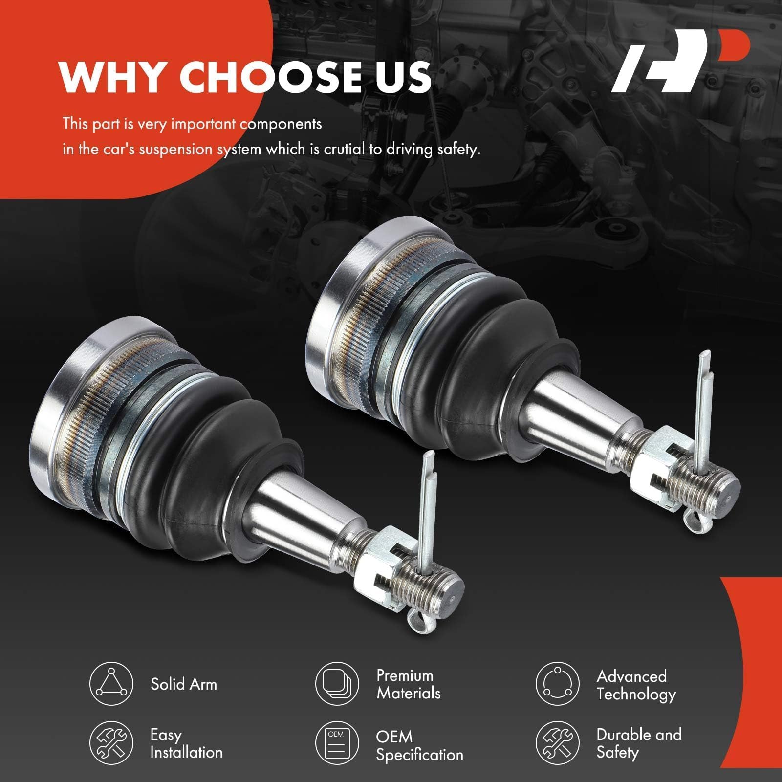 Moog-k500385 | Front Left Lower Ball Joint | 2017-2018 Hyundai Elantra