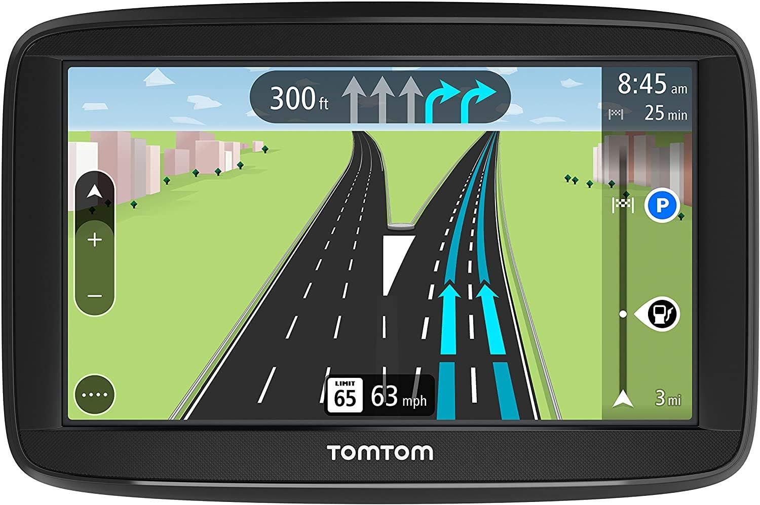 TomTom VIA 1625M 6-Inch GPS Navigation Device with Free Lifetime Maps of North America, Advanced Lane Guidance and Spoken Turn-By-Turn Directions