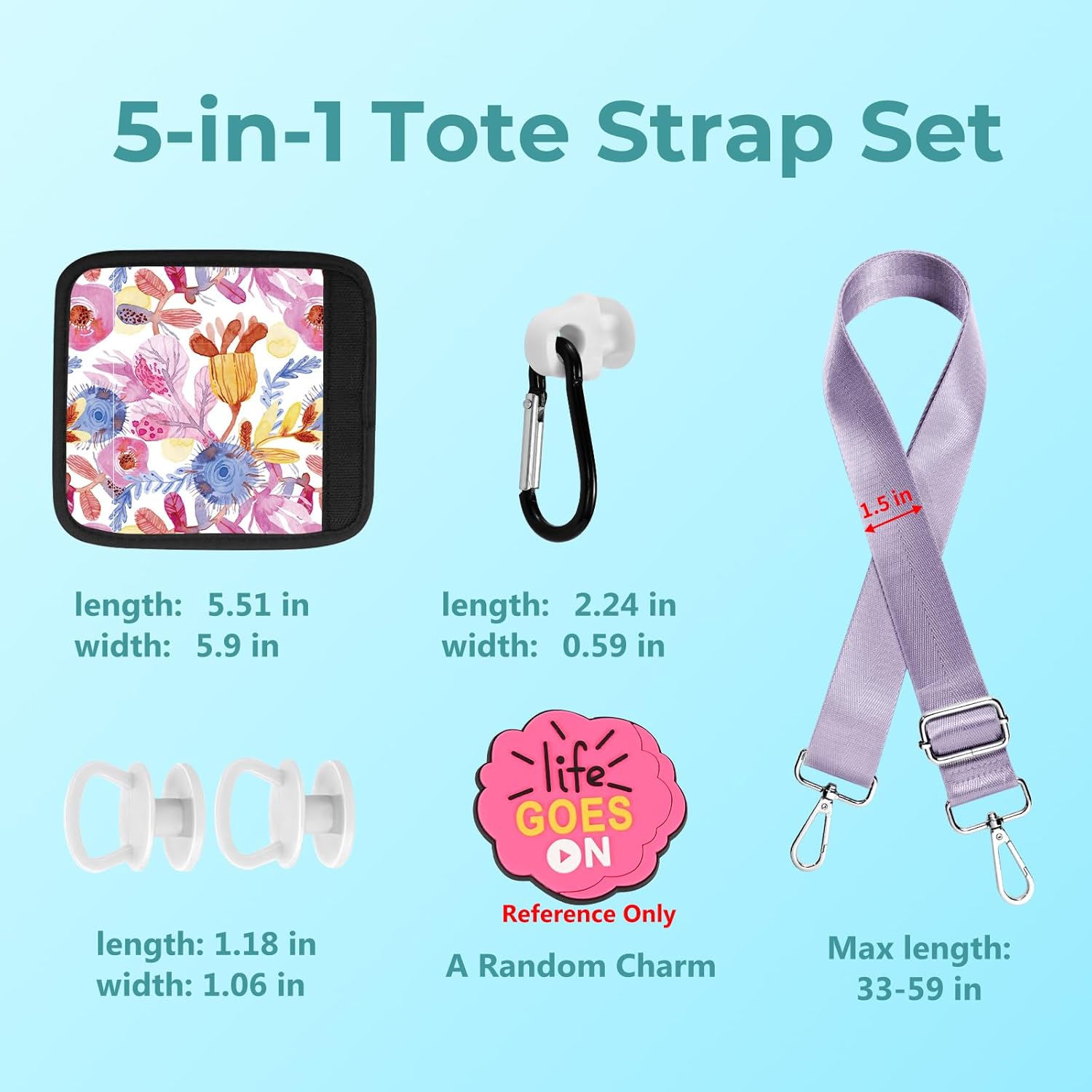 Strap Wrap Clips Charm Buttons Accessories for Bogg Bag Variety-Colors-Matching - Image 2