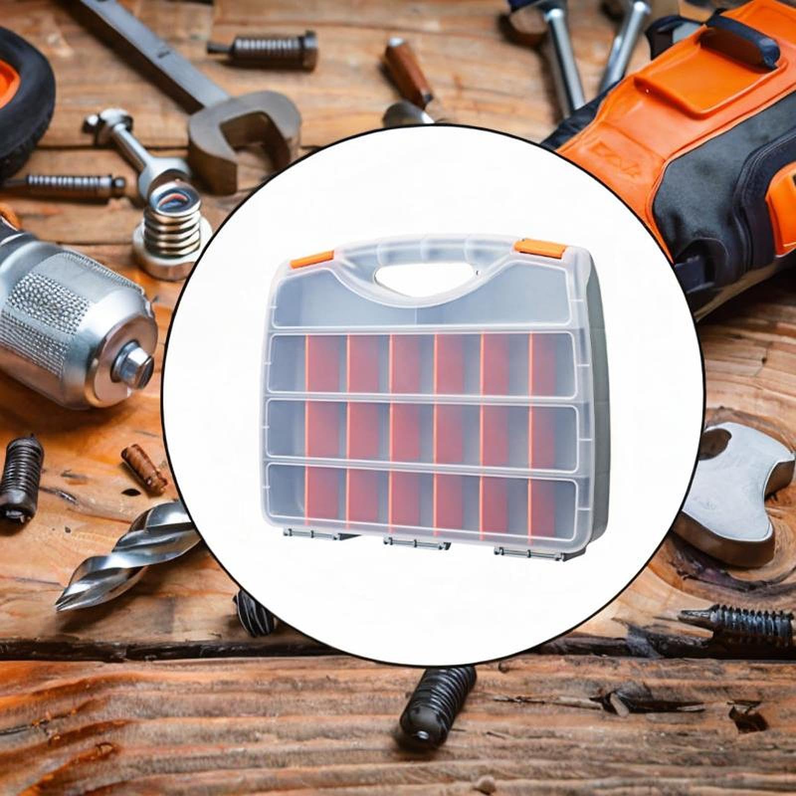 KESOTO Organizador de piezas de herramientas Componentes electrónicos Container Contenedor Reparación de autos Herramientas Organizador de ajuste de hardware