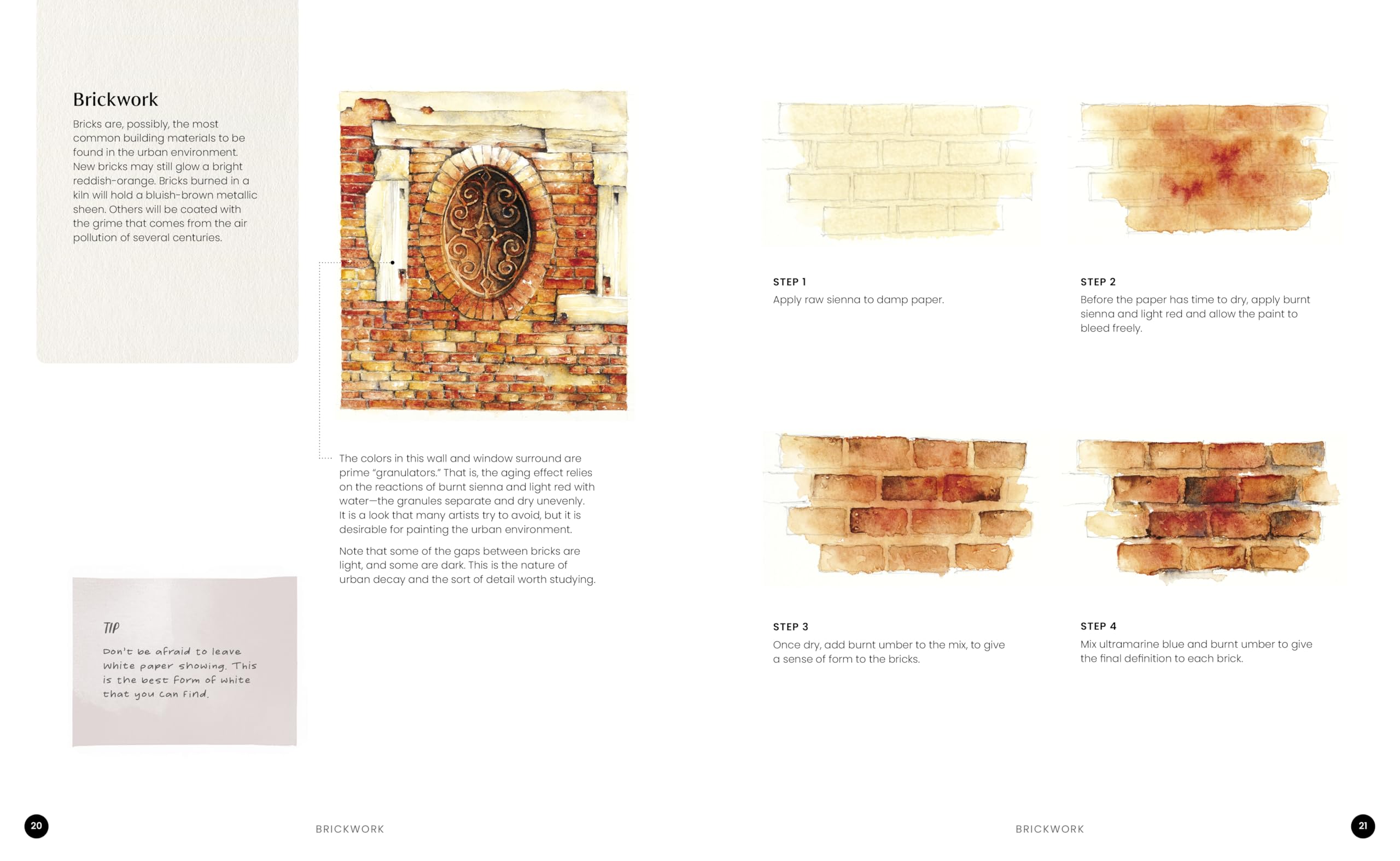 Watercolor Artist's Index of the Urban Landscape Field Trip Paint Features