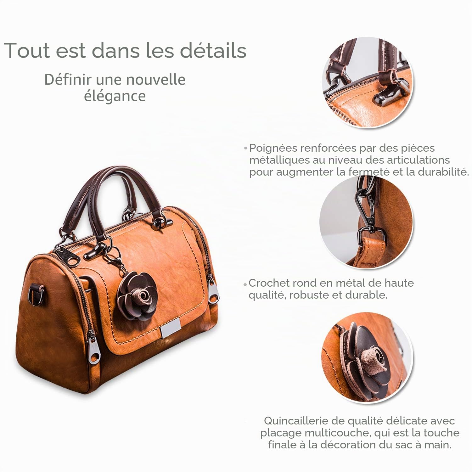 NICOLE & DORIS Femme Sac à main Sac à Bandoulière Sac D'épaule floral sac à main de la Mode