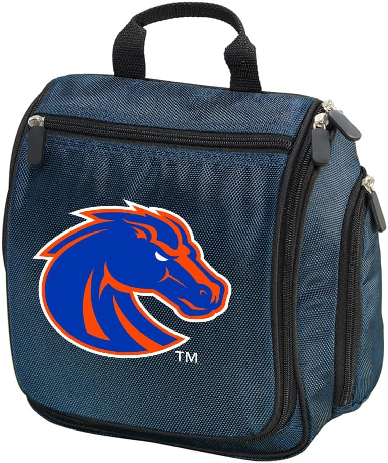 Broad Bay Boise State Toiletry Bags Or Hanging Travel Shaving Kits For Men (Gray)