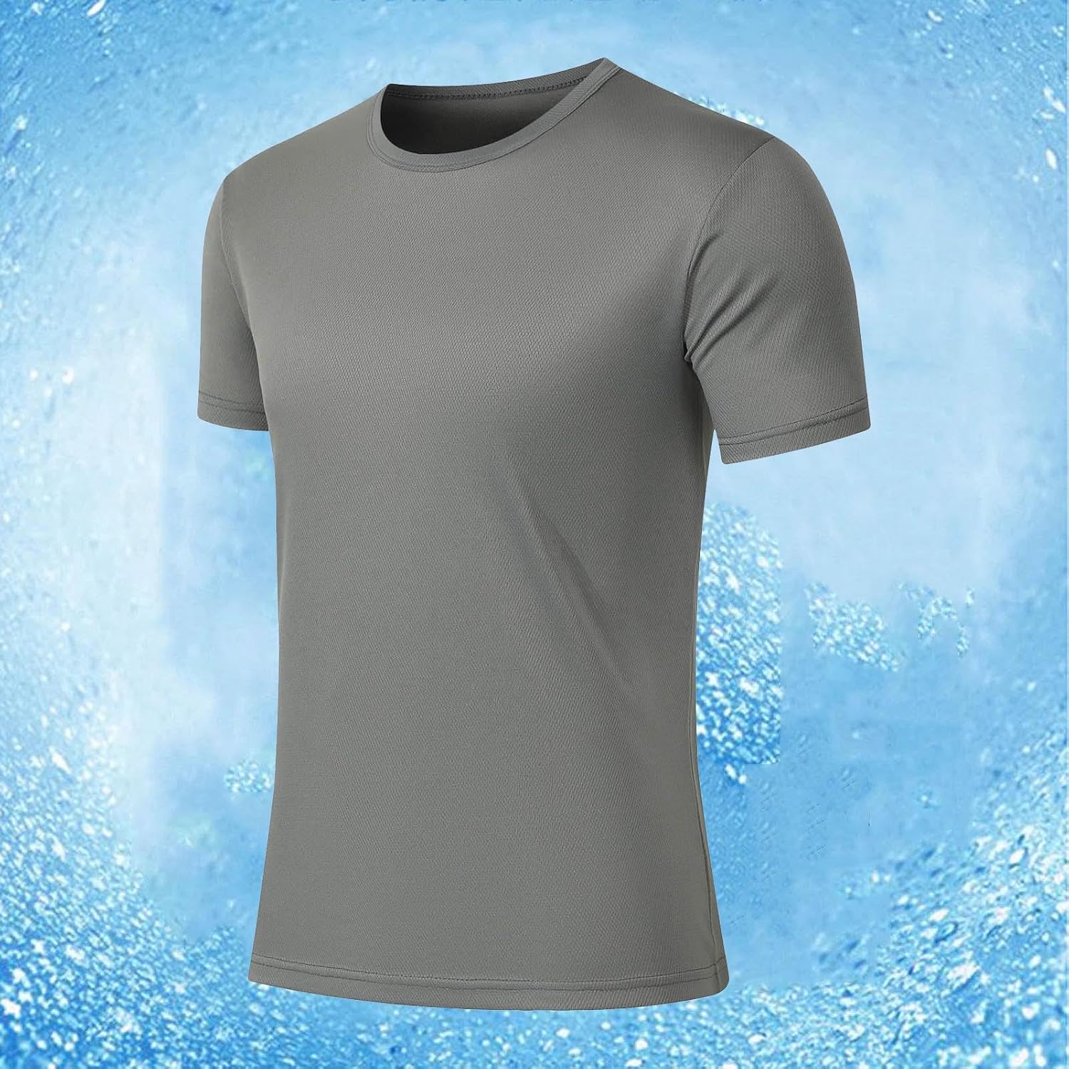 Men Sport Shirts UPF 50+ Quick Dry Rash Guard Top Athletic Running Swim Tee Performance Water Breathable T-Shirt