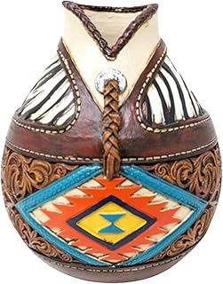 25 Vintage Ceramic Vase Decor Ideas With Antique Appeal 63 Southwestern Decorative Vase – Aztec Navajo-Inspired Resin Flower Vase w...