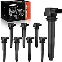 Vista 9 de A-Premium Paquete de bobinas de encendido del motor compatible con Porsche Cayenne 2003 2004 2005 2006 V8 4.5L
