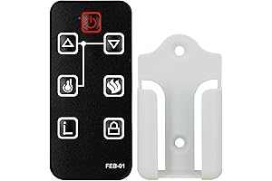 Replacement Remote Control for Febo ZHS-30-A Electric Fireplaces