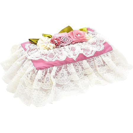 Amazon ラブリーレース ティッシュカバー ローズ ピンク かわいい レース バラ 花柄 西洋風 北欧風 布 ティッシュボックス インテリア おしゃれ ティッシュケース ティッシュケース ホルダー オンライン通販