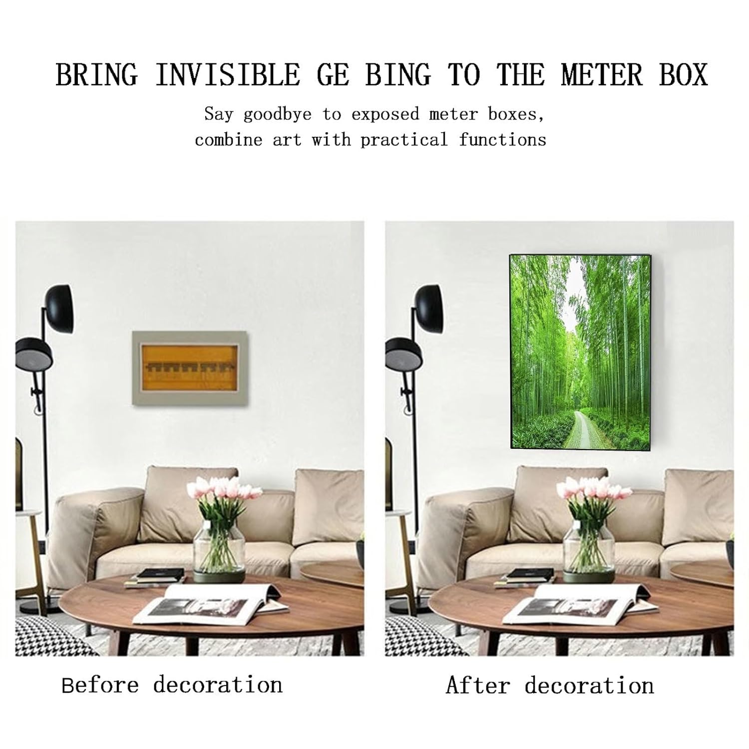 Fuse Box Cover Cabinet Breaker Box Cover Decorative Decoration Hide Paintings Electric Panel Cover Decorative Creative Switch Box Electric(C,50x70cm)