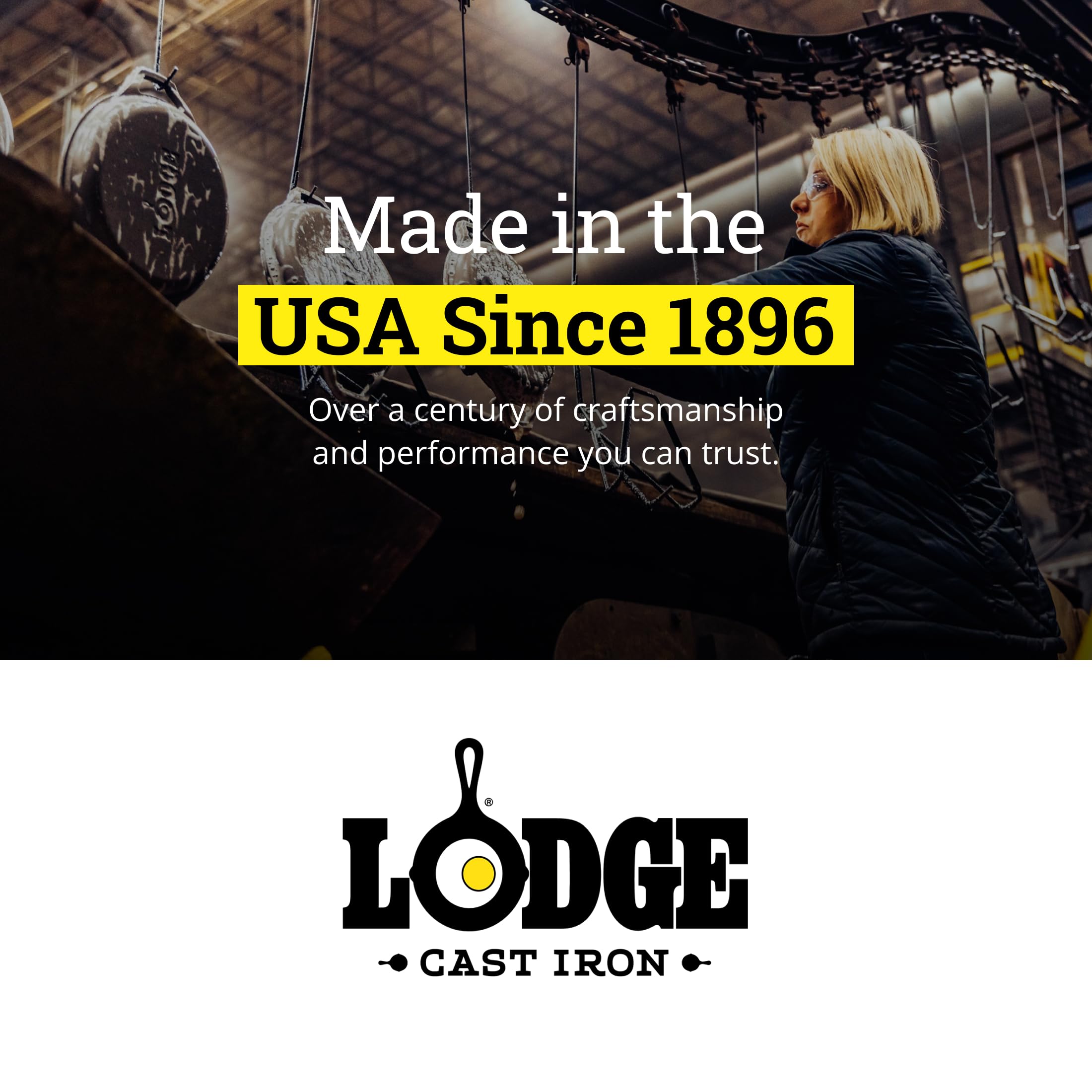 Lodge 50.8 x 26.51 cm / 20 x 10,44 Pollici Fusioni Pre-stagionato Ferro Reversibile Grill/Piastra