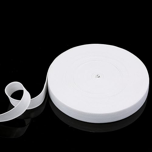 Miniatura 6 de Hicarer Elástico de 3/4 pulgadas para coser bandas elásticas anchas de punto, carretes elásticos de 21.5 yardas, cordón elástico para proyectos de