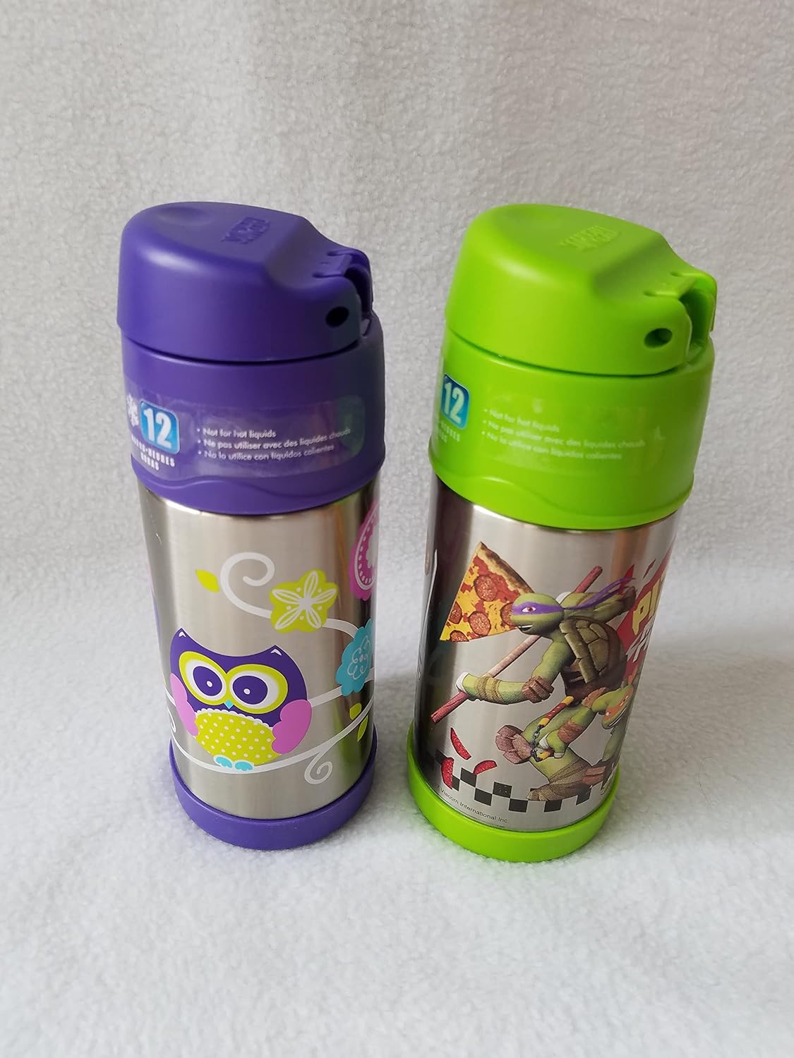 Thermos Funtainer Replacement Straw 12 Ounce For Bottle Model Number F400 (Thermos Funtainer Without The Handle On The Lid) - 2 pack