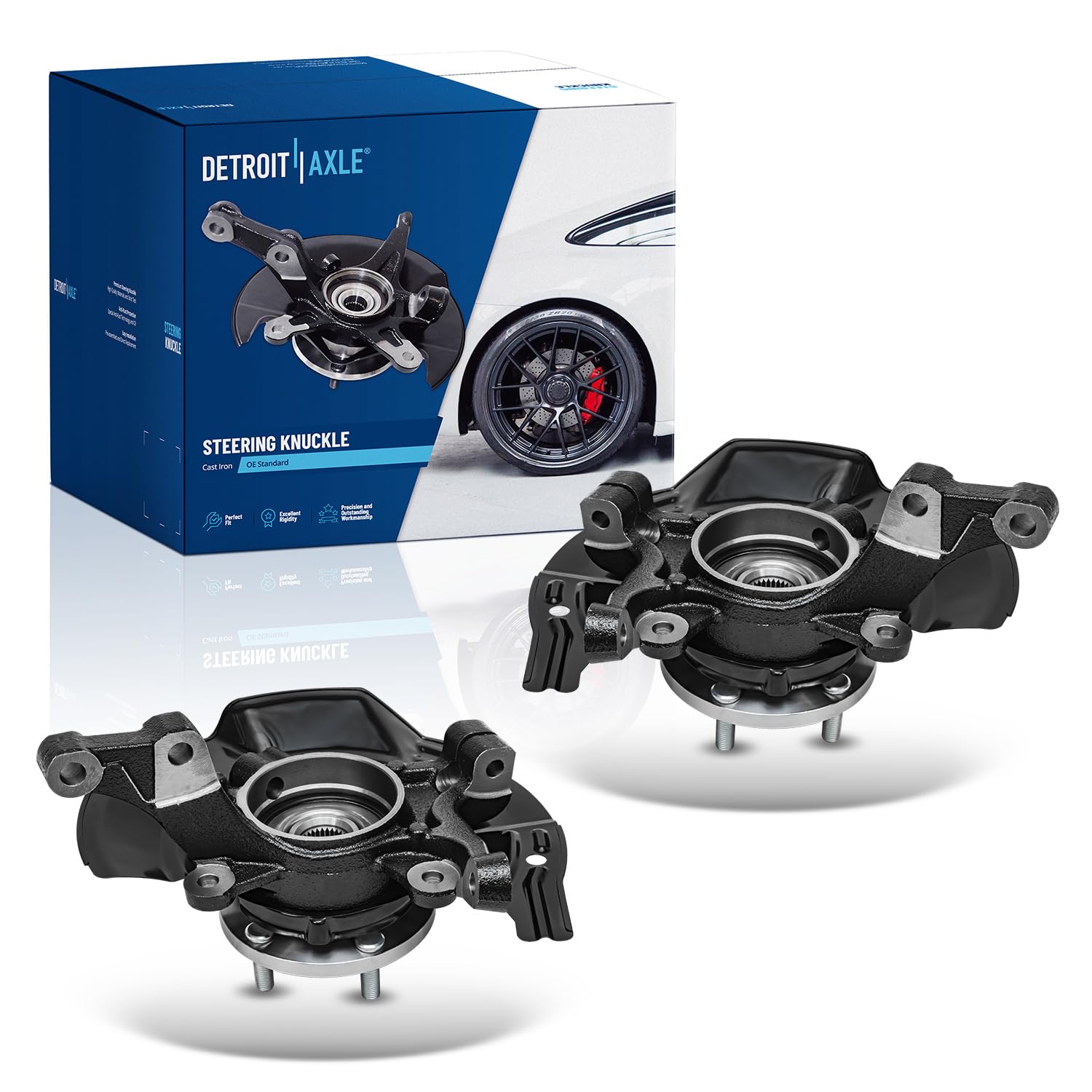 Detroit Axle - 2.0L Front Steering Knuckles for Hyundai 2011 Sonata