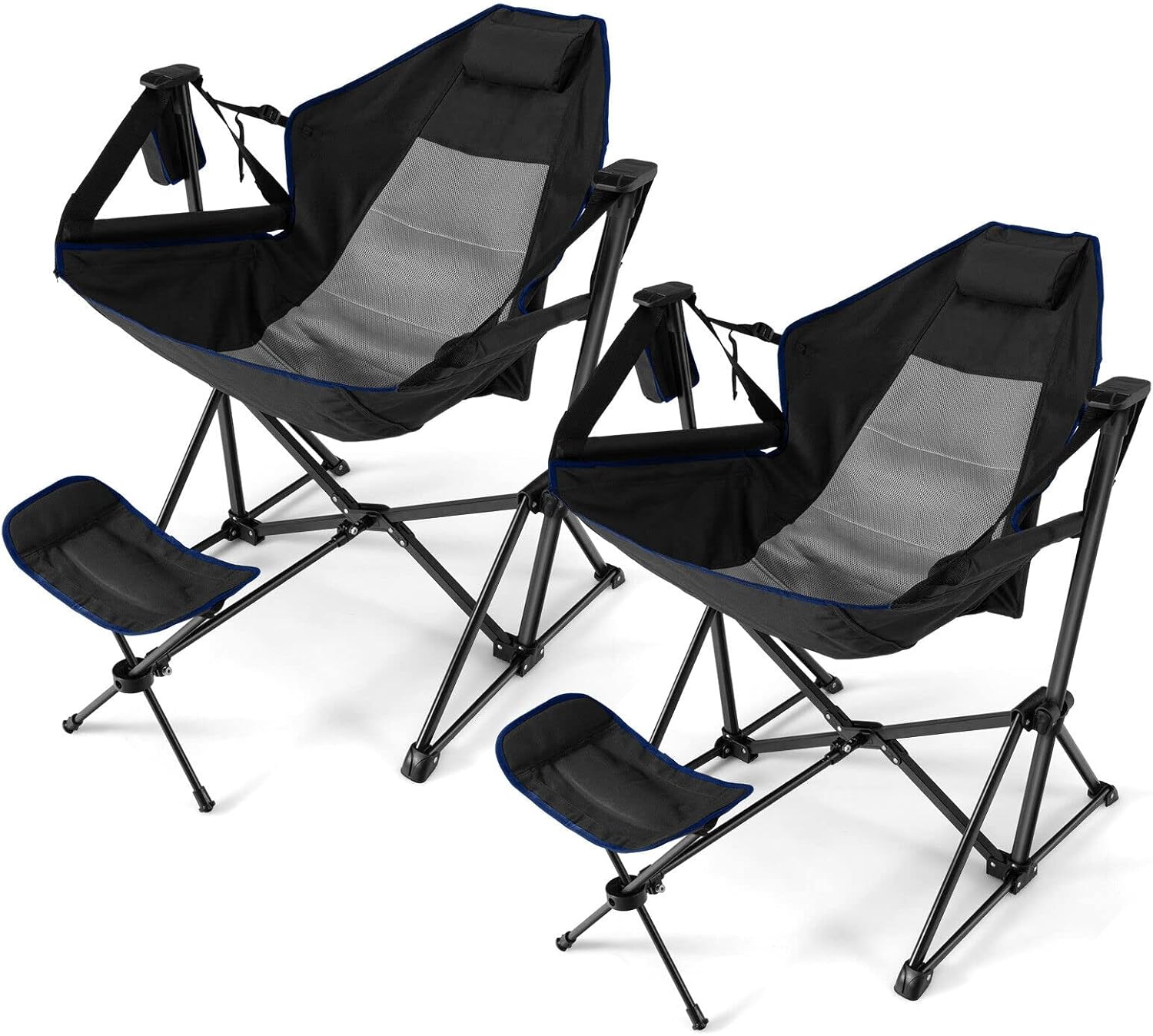 Tangkula Set of 2 Hammock Camping Chair, Portable Camp