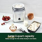 Cuisinart Pure Indulgence Frozen Yogurt-Ice Cream & Sorbet Maker, 2-Qt Capacity, Silver (ICE-30WNC)