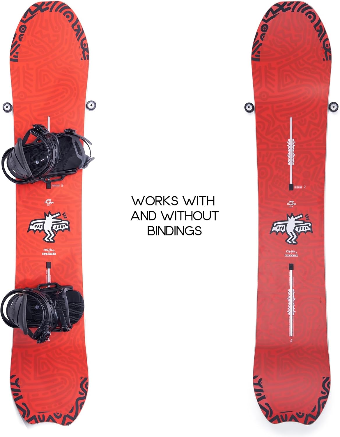 Snowboard Wall Mount Hanger – Edge-Safe Snow Board storage, Modern Rack