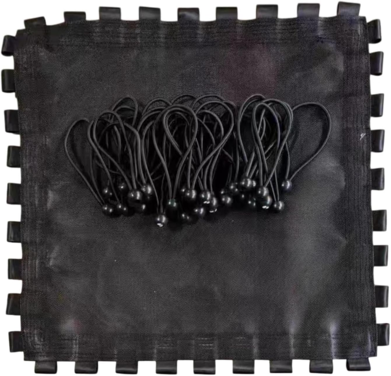 Trampoline Replacement Mat with 36 Bungee Cords for 75x75cm Frame Square Jumping Pad Shock Absorbent Indoor Outdoor Use