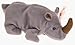Ty - Rinoceronte di peluche Spike, linea Beanie Babies