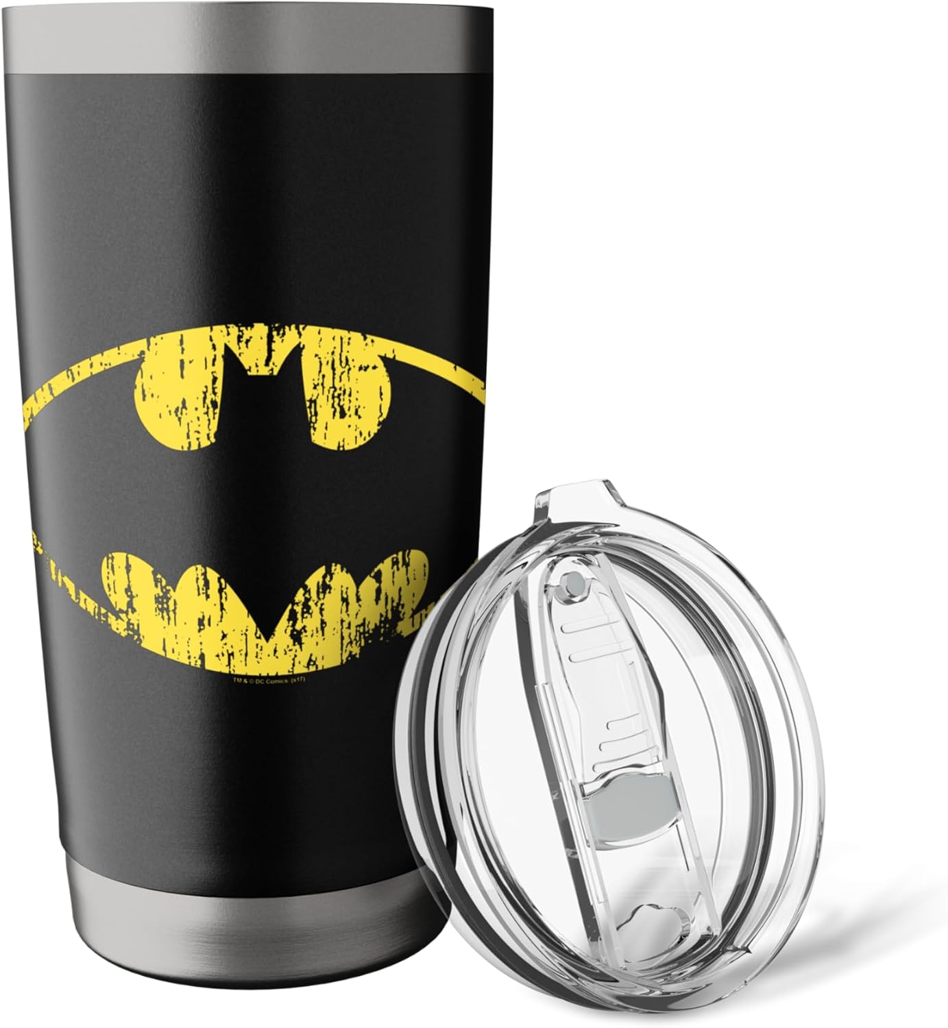 Batman Classic Logo Distressed Stainless Steel Insulated Tumbler - Image 5