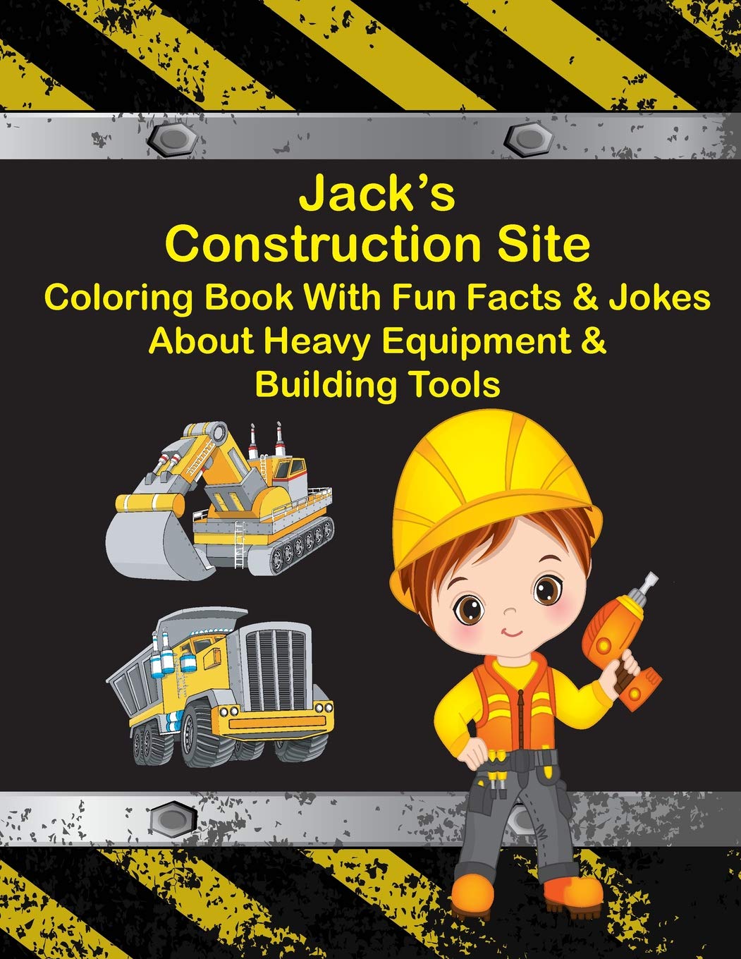 Buy Jack's Construction Site Coloring Book With Fun Facts & Jokes About