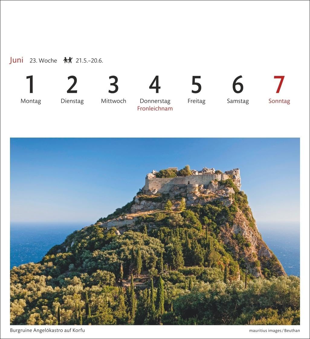 Griechische Inseln Sehnsuchtskalender 2026 - Wochenkalender mit 53 Postkarten: Reise-Kalender mit 53 hochwertigen Motiven der schönsten Plätze Griechenlands.