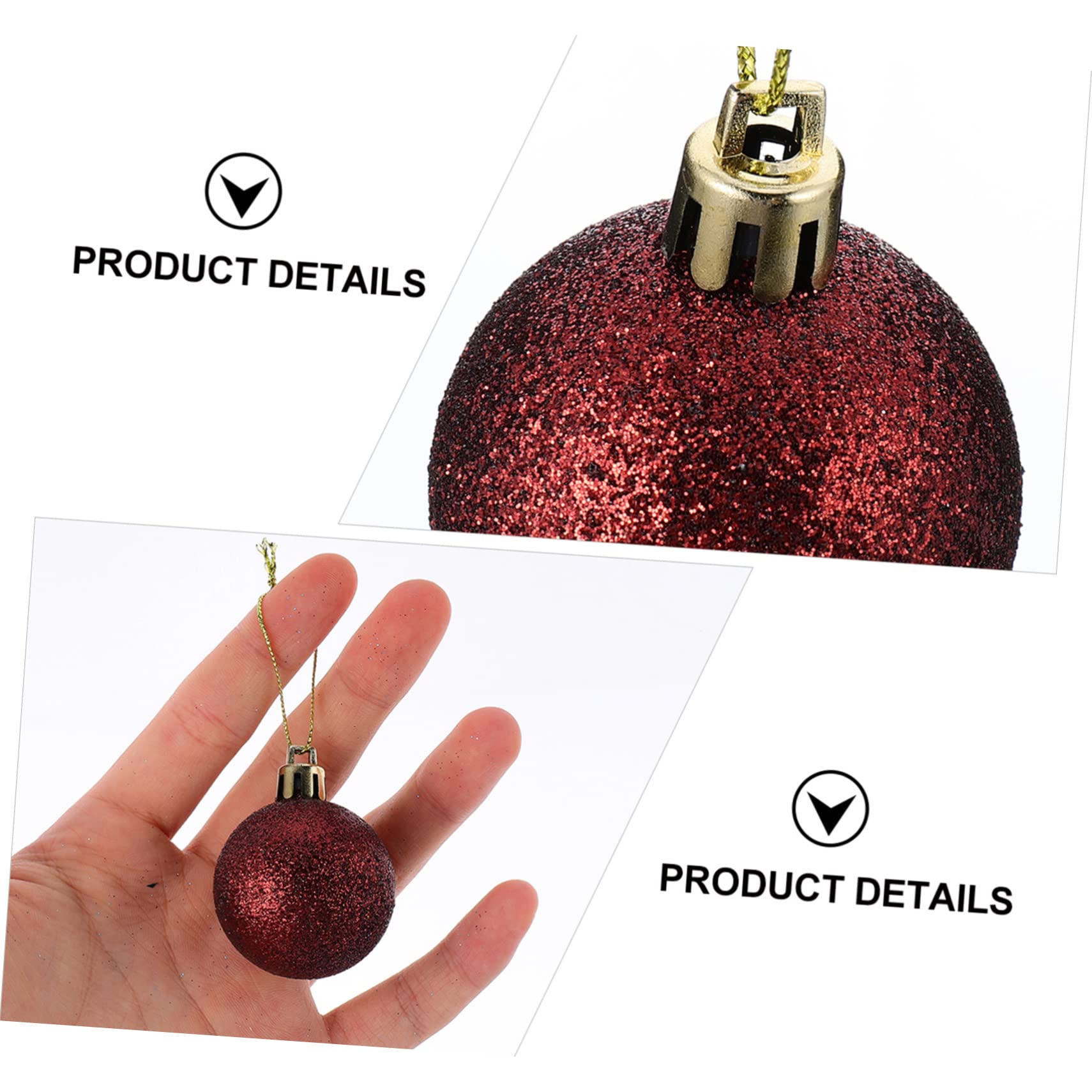 Cabilock Adorno Colgante De Navidad Forma De Bola para Decorar Árboles De Navidad Accesorio Festivo para Hogar y Celebraciones Navideñas