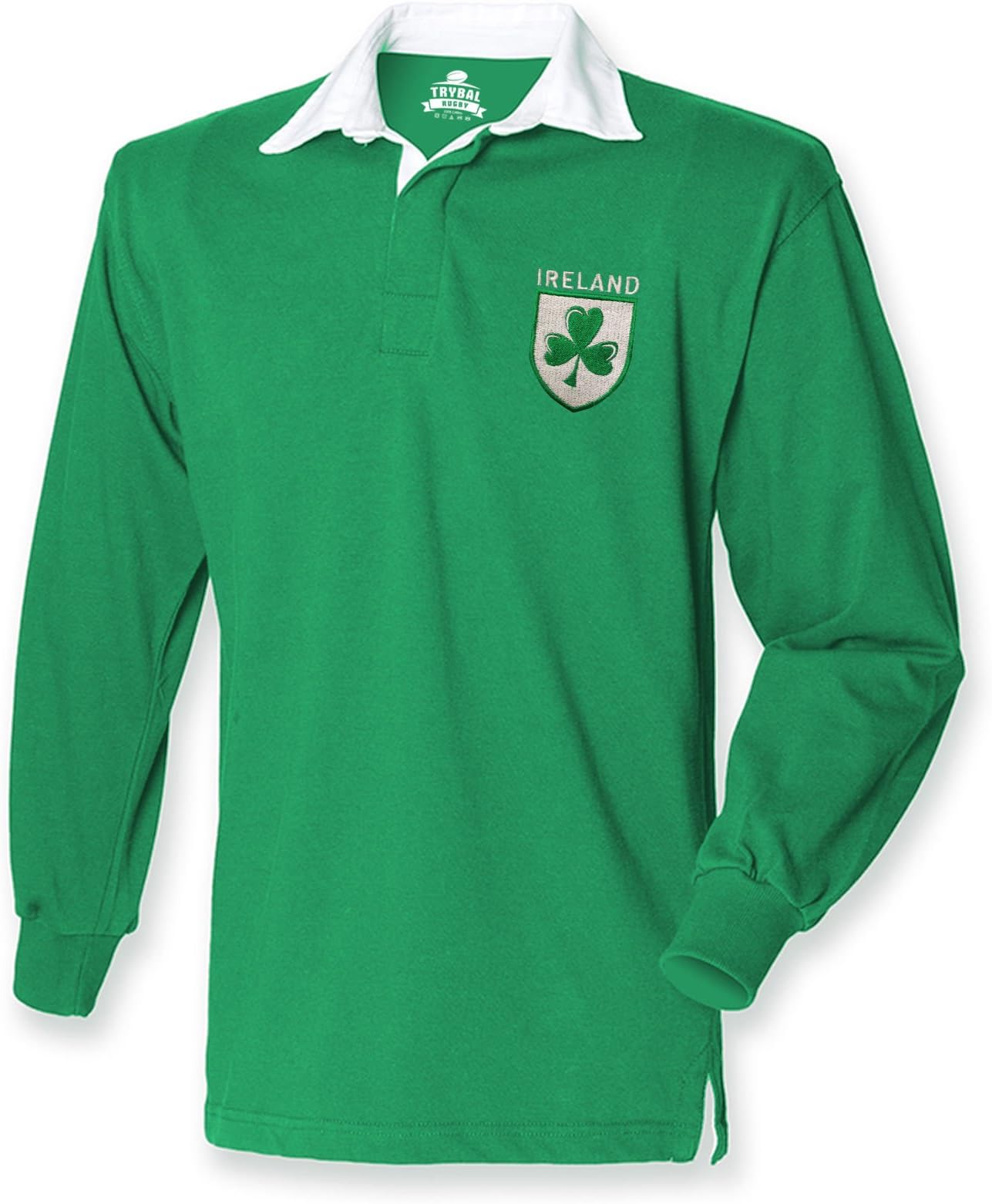 Ireland Retro Rugby Shirt Fans Jersey Shamrock Logo Mens 6 Nations Irish