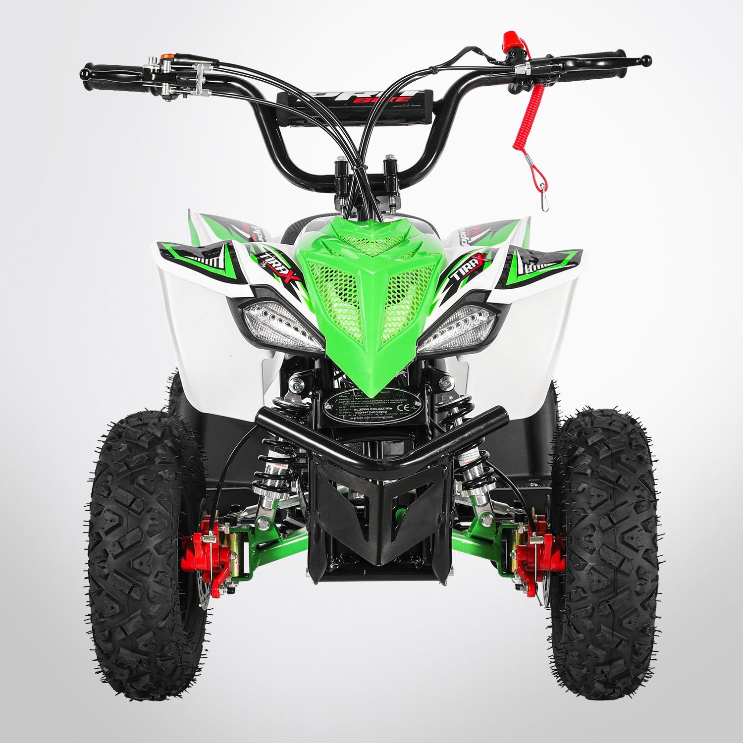 Pocket Quad TIRAX 49 - Mini Quad Enfant 50cc - Vert et blanc