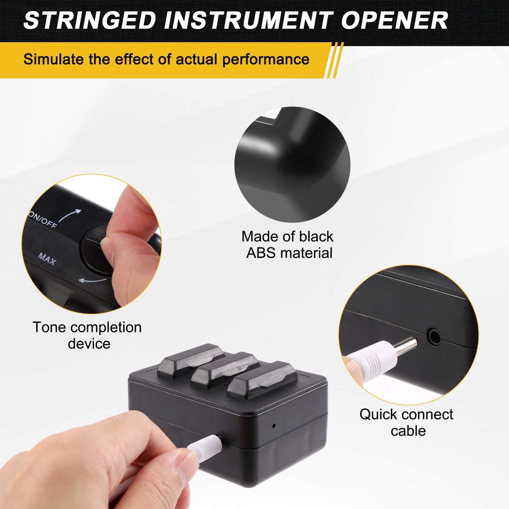 Abridor de Sonido de Complemento de Tono de Guitarra Simula la VibracióN de Tocar la Guitarra con el Potencial de Sonido Completo -01