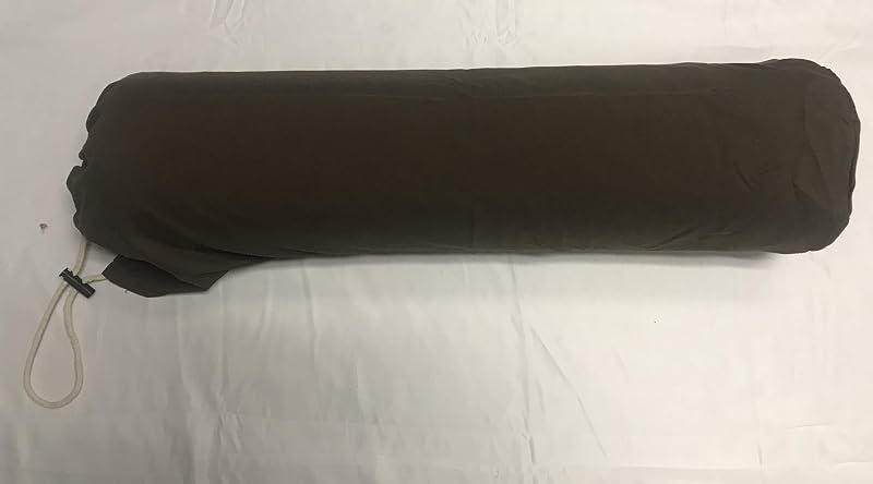 Capa de microfibra Therapist's Choice para rolo de massagem com cordão, Chocolate (Dark Brown), 15,24 cm x 68,58 cm
