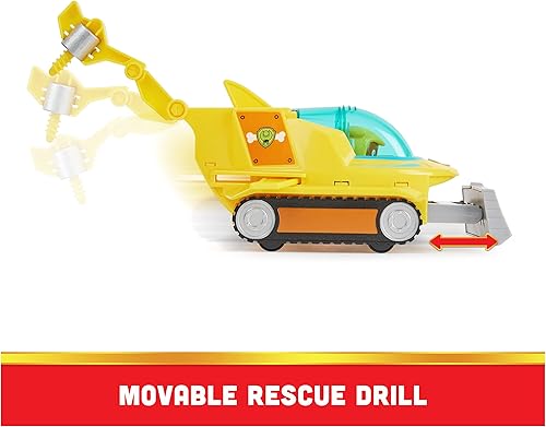 Miniatura 7 de Paw Patrol Aqua Pups Rubble - Vehículo transformador de tiburón martillo con figura de acción coleccionable, juguetes para niños a partir de 3 años