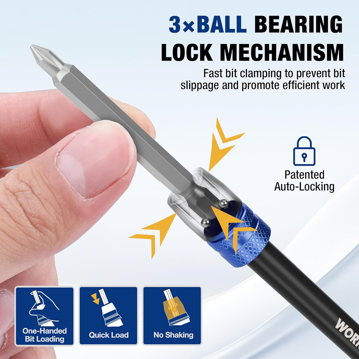 WORKPRO 27 PCS Magnetic Nut Driver Set & WORKPRO Drill Bit Extension, 6" Drill Screwdriver Bit Holder for Impact Driver Bits