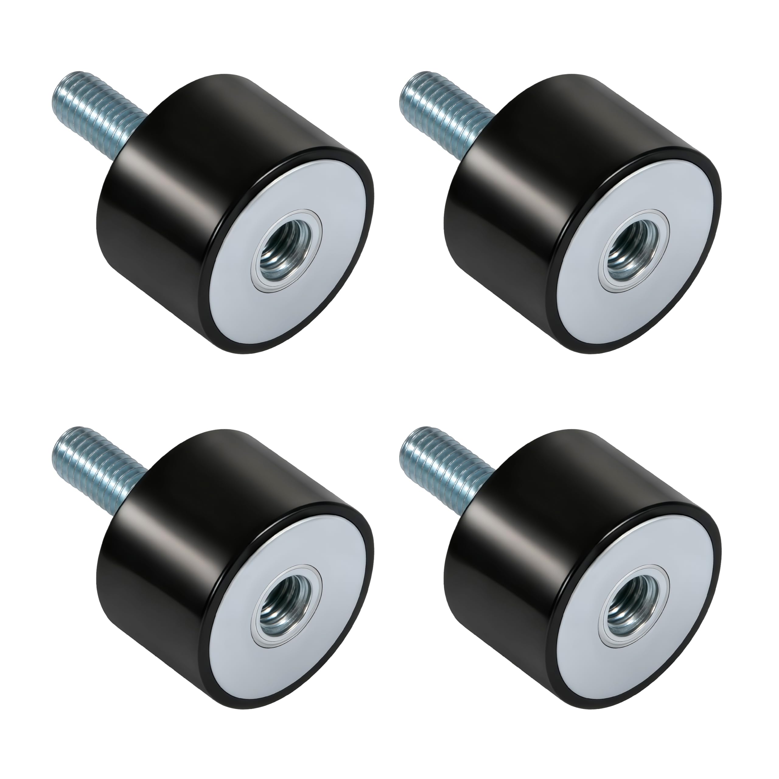 Amortiguador Antivibracion de Goma 4PCS Silentblock Soportes M6 para Compresores Aire Motores Diesel Bombas Agua
