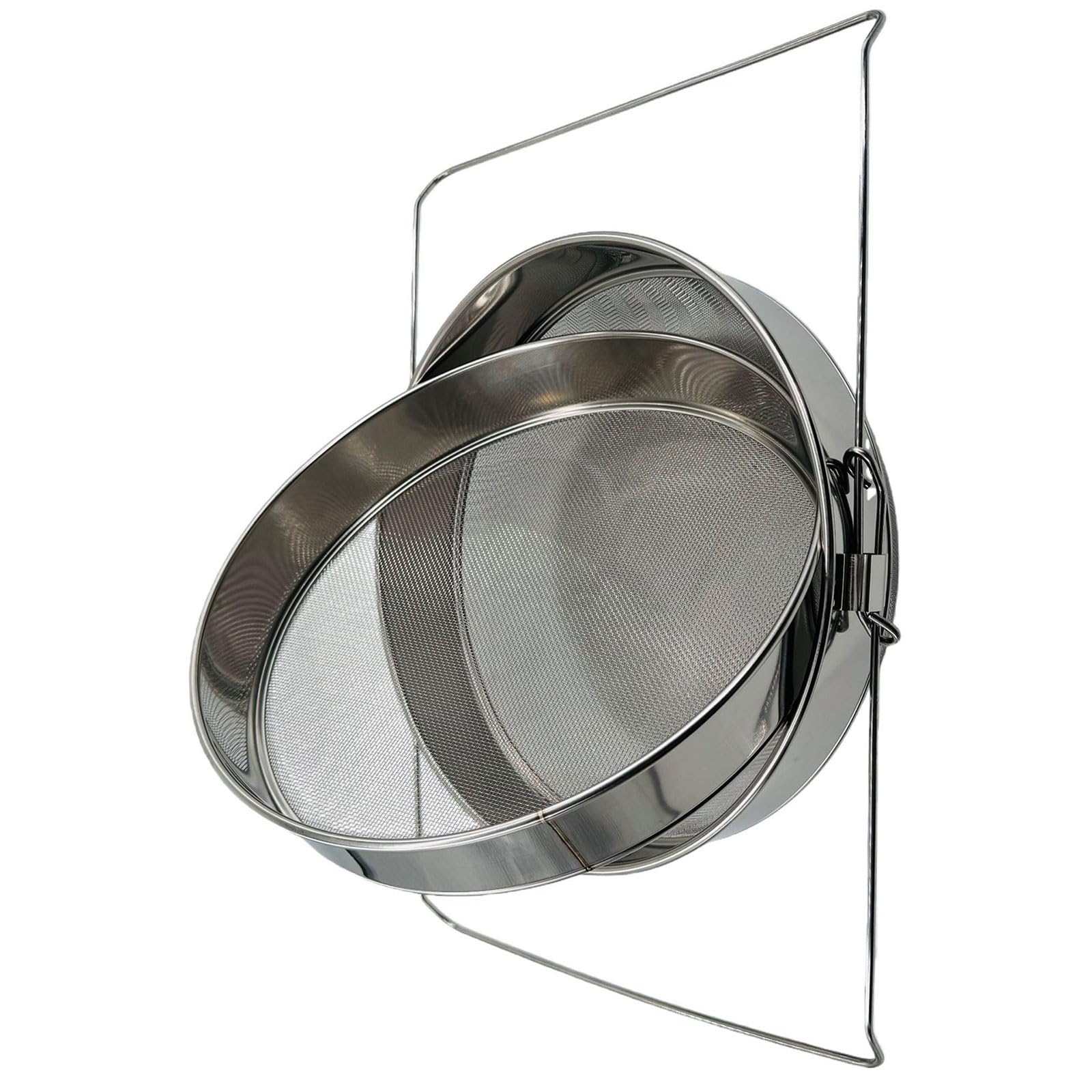 Filtro de líquido de acero inoxidable de doble tamiz premium para una eliminación eficaz de impurezas y sedimentos, versátil extractor de doble tamiz de acero inoxidable para múltiples