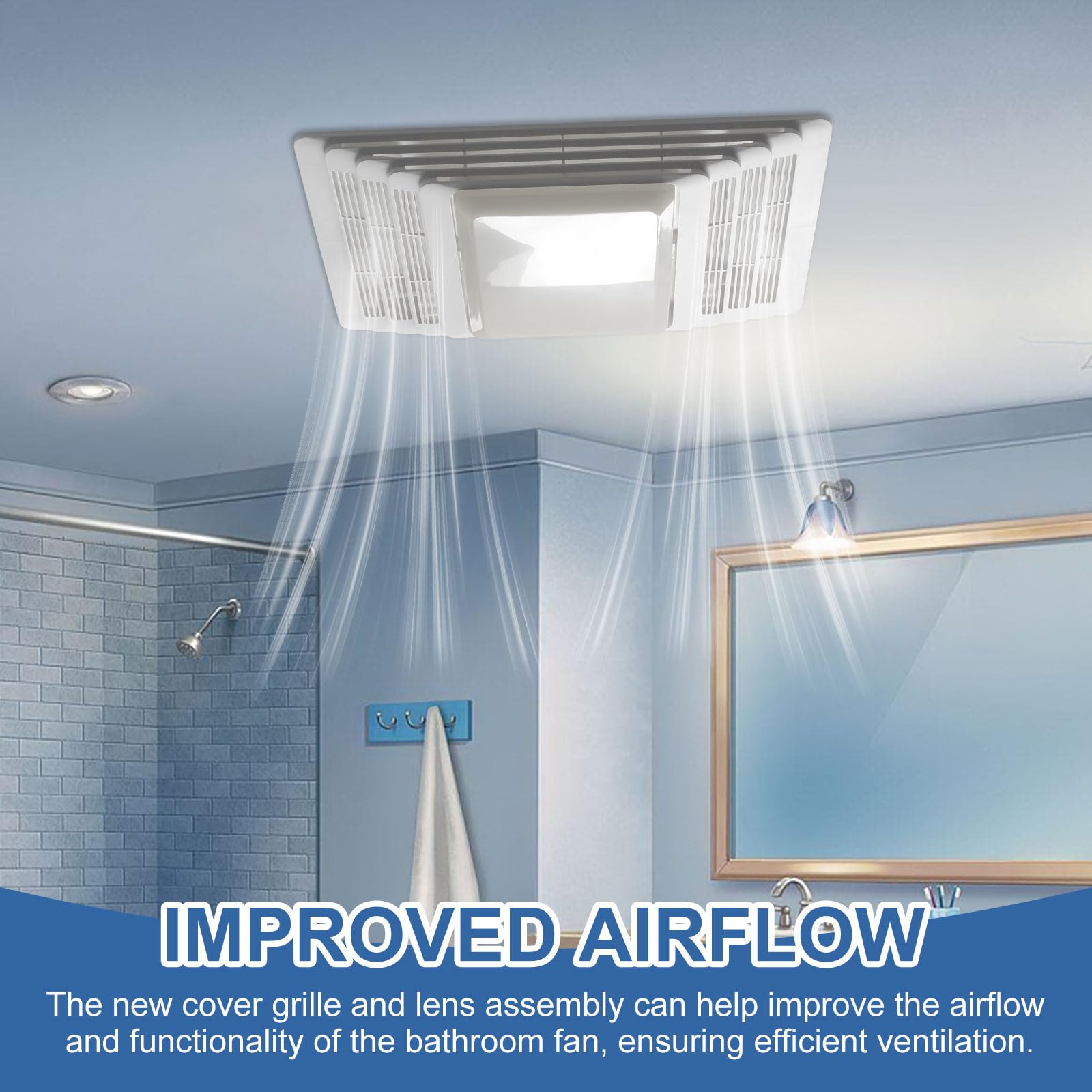 Amazon.com: S97013662 for Broan Bathroom Fan Cover Grille and Lens 