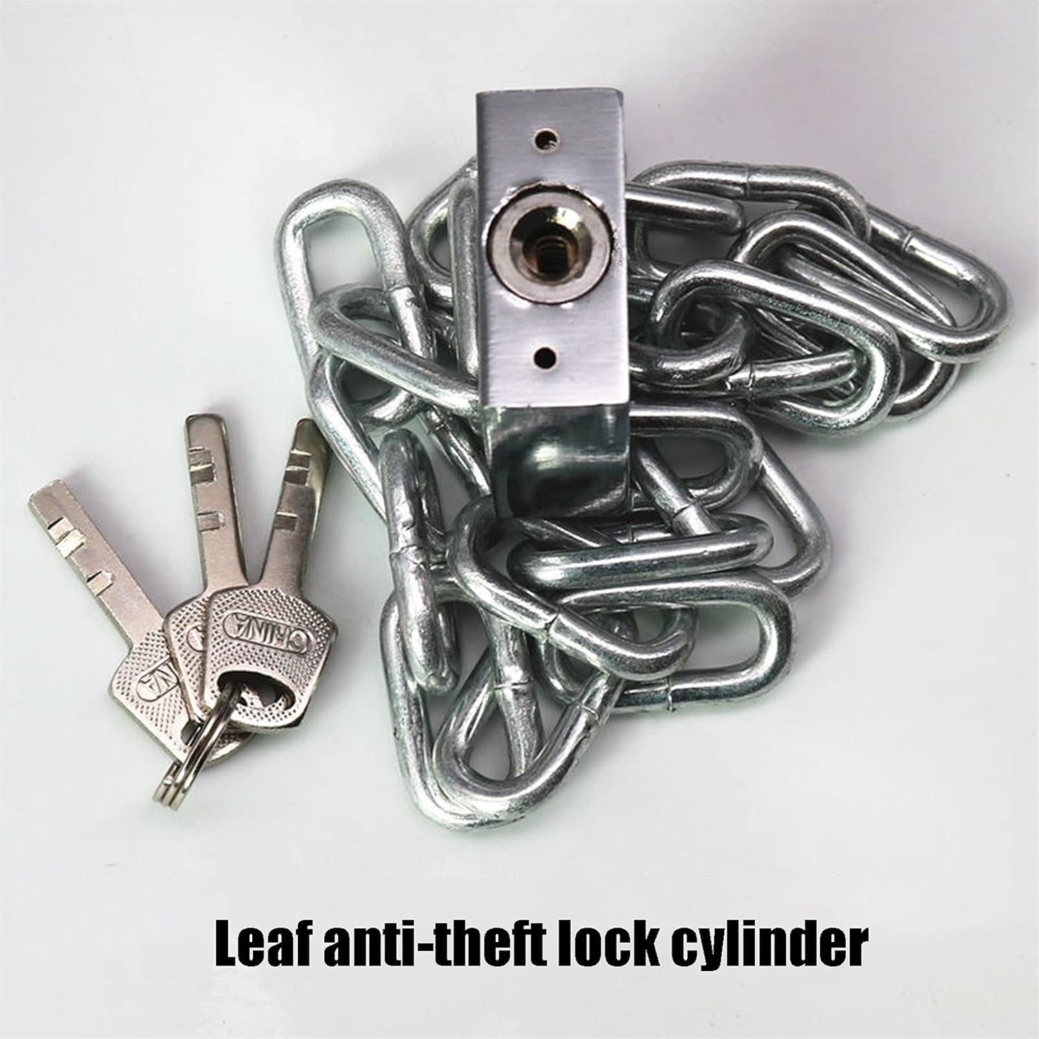 Chain Lock， Home Outdoor Chain Lock, and Anti-Theft Security Lock,Used for Bicycle,Warehouse,Fence Door Lock(0.35m)