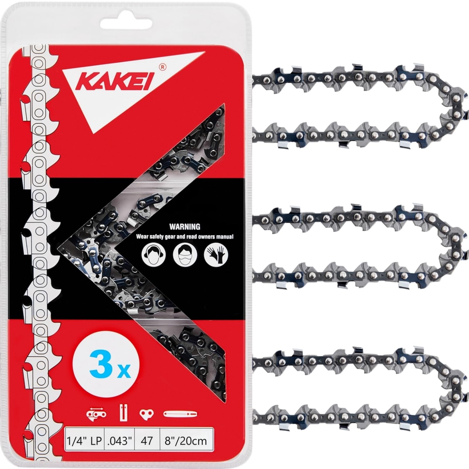 sankichiページ Amazon.com: KAKEI 8 Inch Chainsaw Chain 1/4