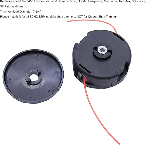 Miniatura 6 de 3 piezas 3-34 pulgadas cabeza de recortadora universal para Echo Weed Speed Feed 400 SRM140 SRM200 SRM202 SRM210 PAS210 PAS211 PAS225 Shindaiwa 22T