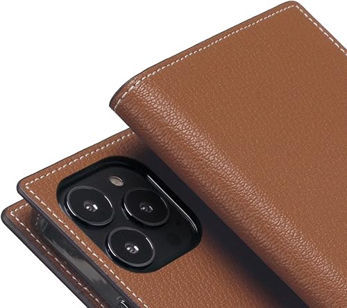 Miniatura 4 de D6 - Funda híbrida de piel de grano para iPhone 14 Pro Max, estilo diario hecho a mano con tarjeteros y bolsillo lateral para efectivo, caja de