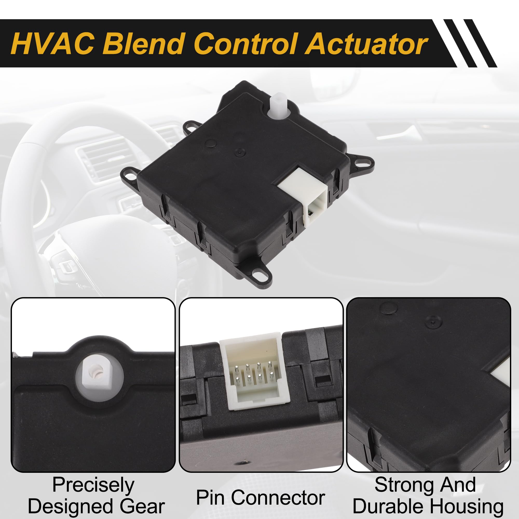 HVAC Actuateur De Porte De Mélange De Chauffage Remplacement Pour Ford Transit T12 T15 V347 V184 1995‑2012 A/C Actuateur Chauffage Actuateur Porte D'Air Remplacement 95VW19E616AD
