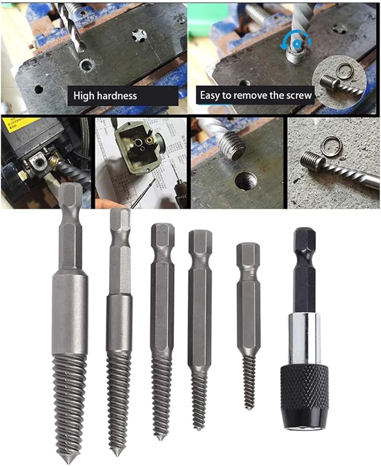 15Pcs Damaged Screw Extractor, Screw r Tool Tool with Separate urnishing and Magnetic